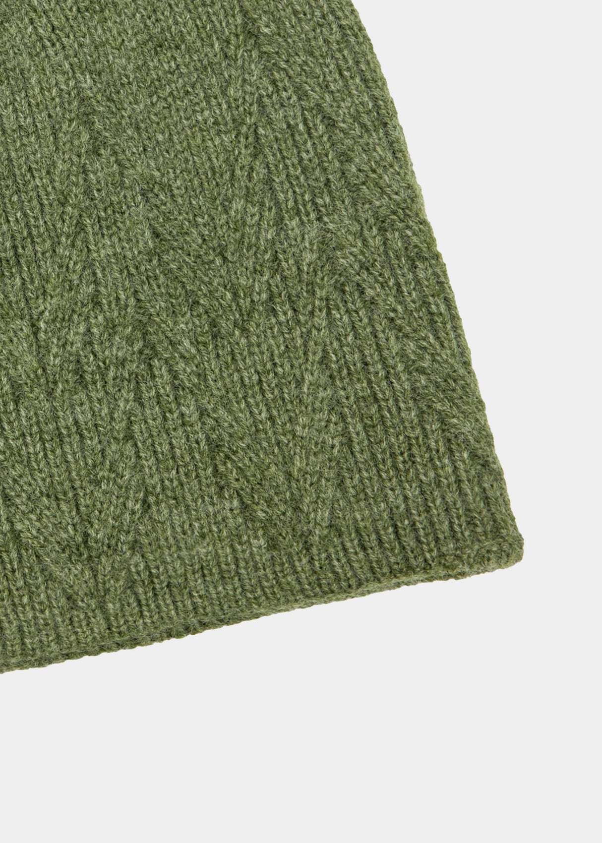 Soft knitted hat - khaki