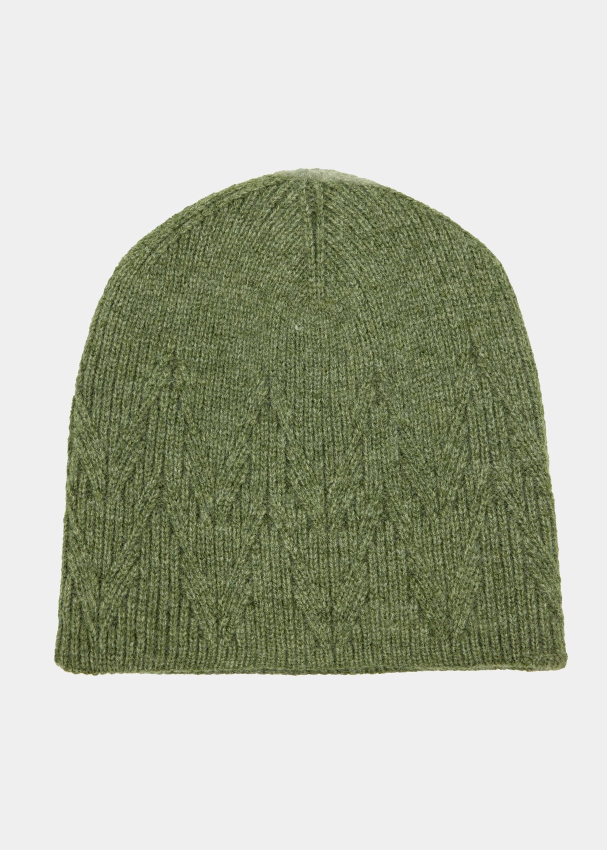 Soft knitted hat - khaki