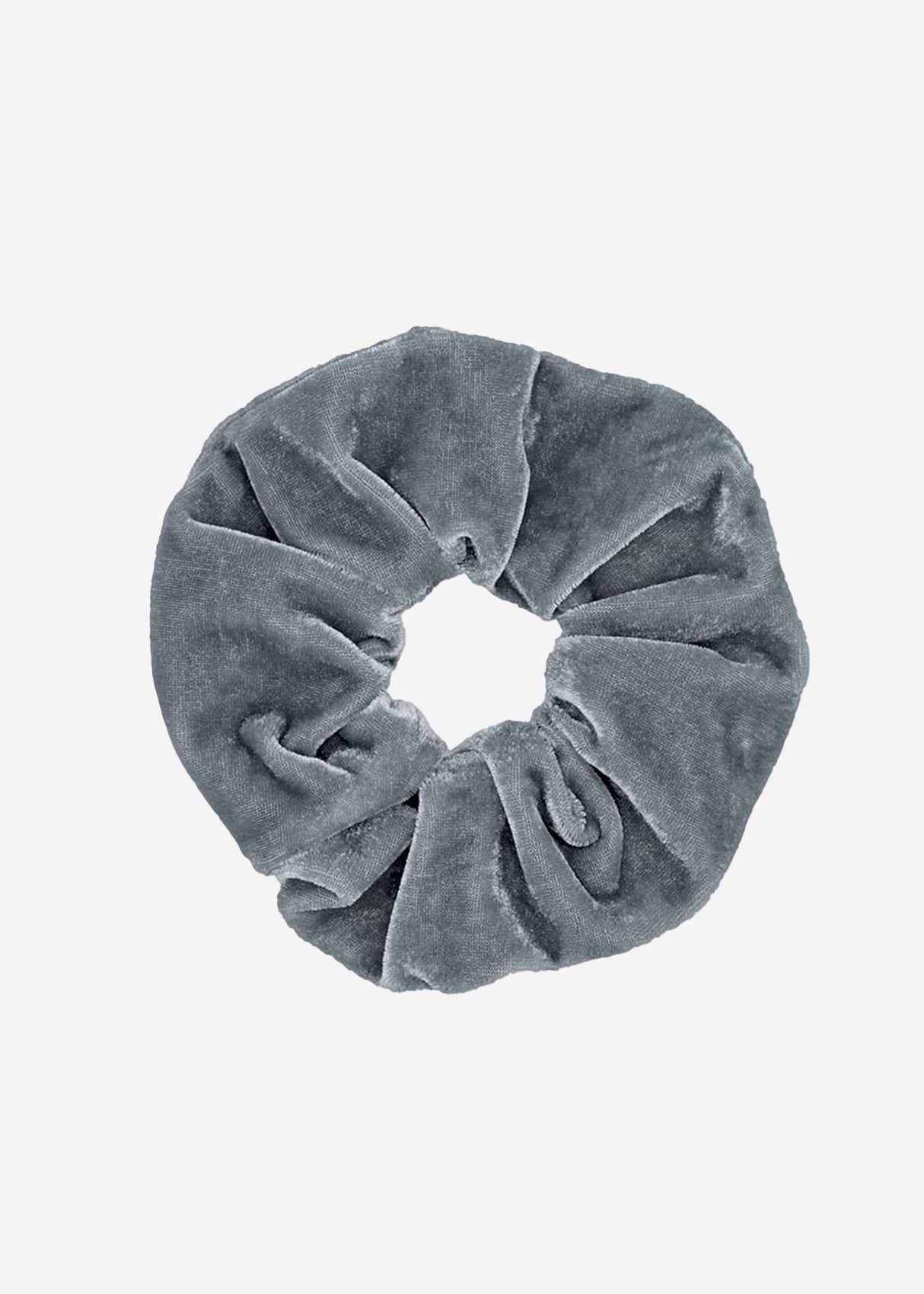 Velvet scrunchie, light grey