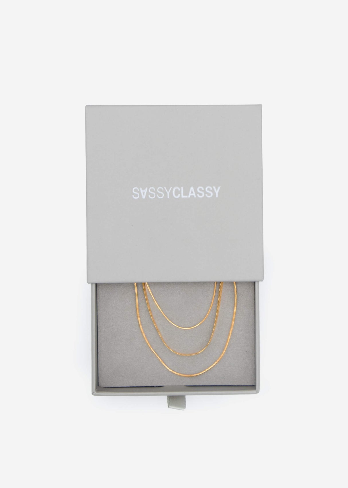 Halskette im Layering Design - gold