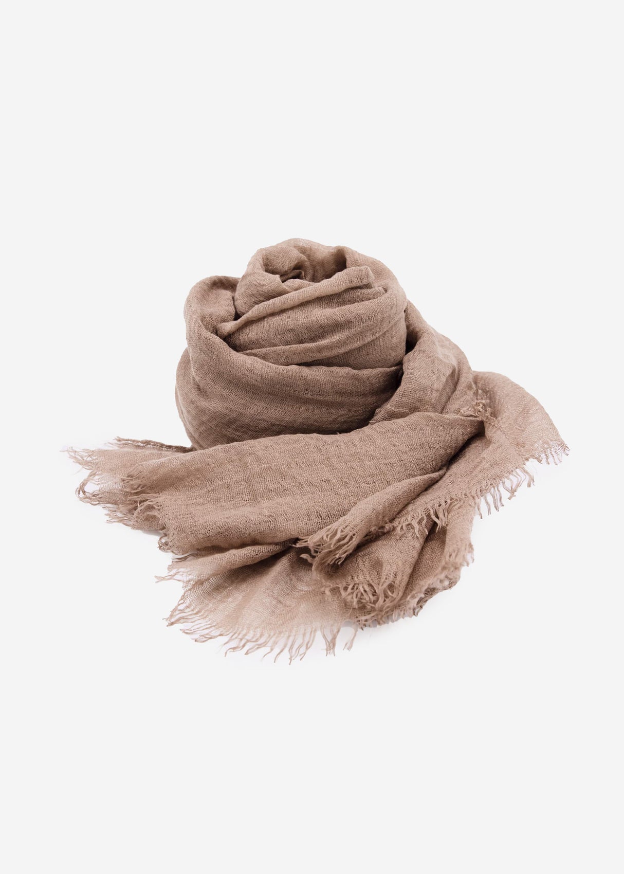 Musselin Schal - braun