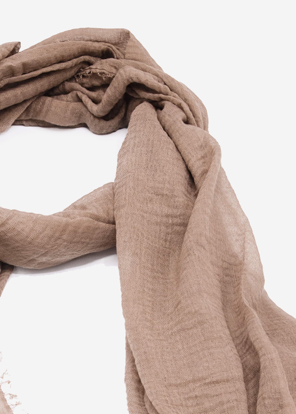 Musselin Schal - braun