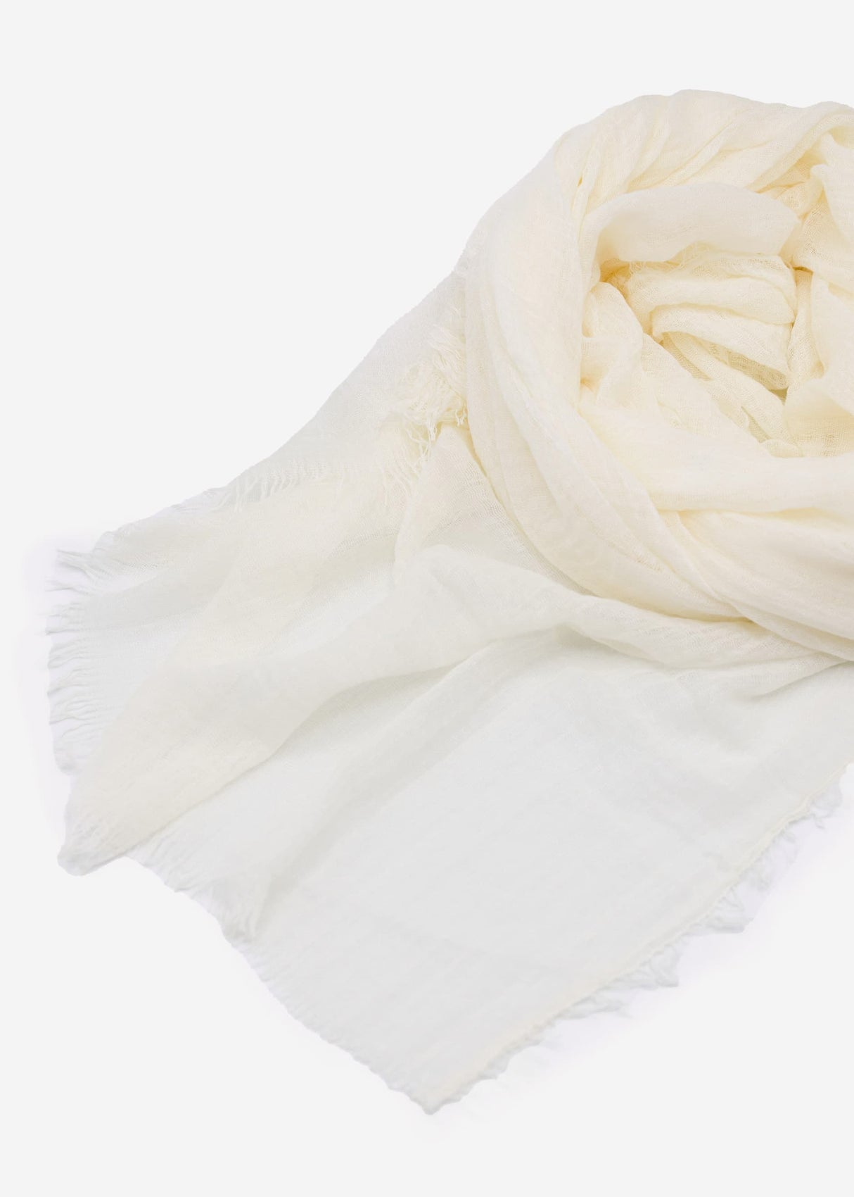 Muslin scarf, off-white
