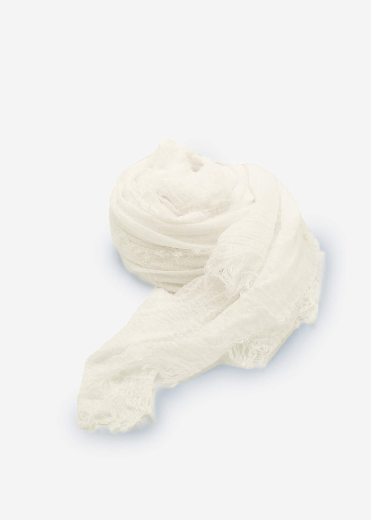 Muslin scarf, off-white