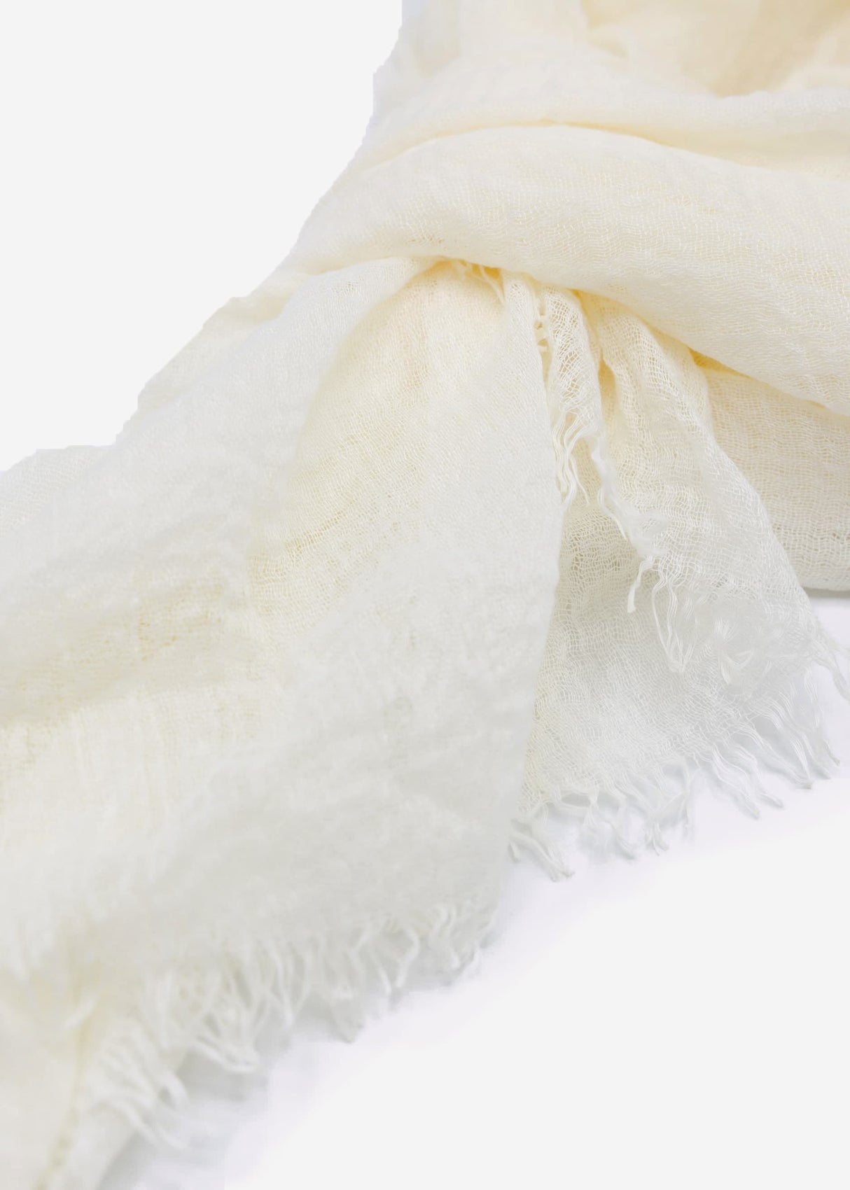 Musselin Schal, offwhite