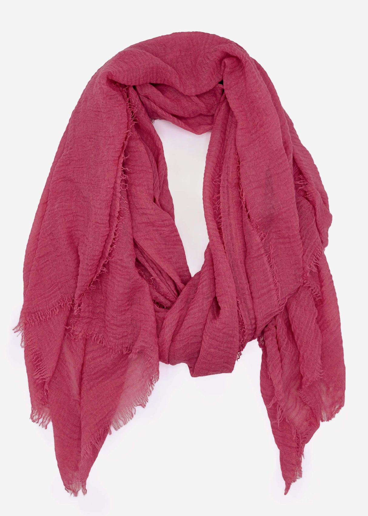 Musselin Schal, helles pink