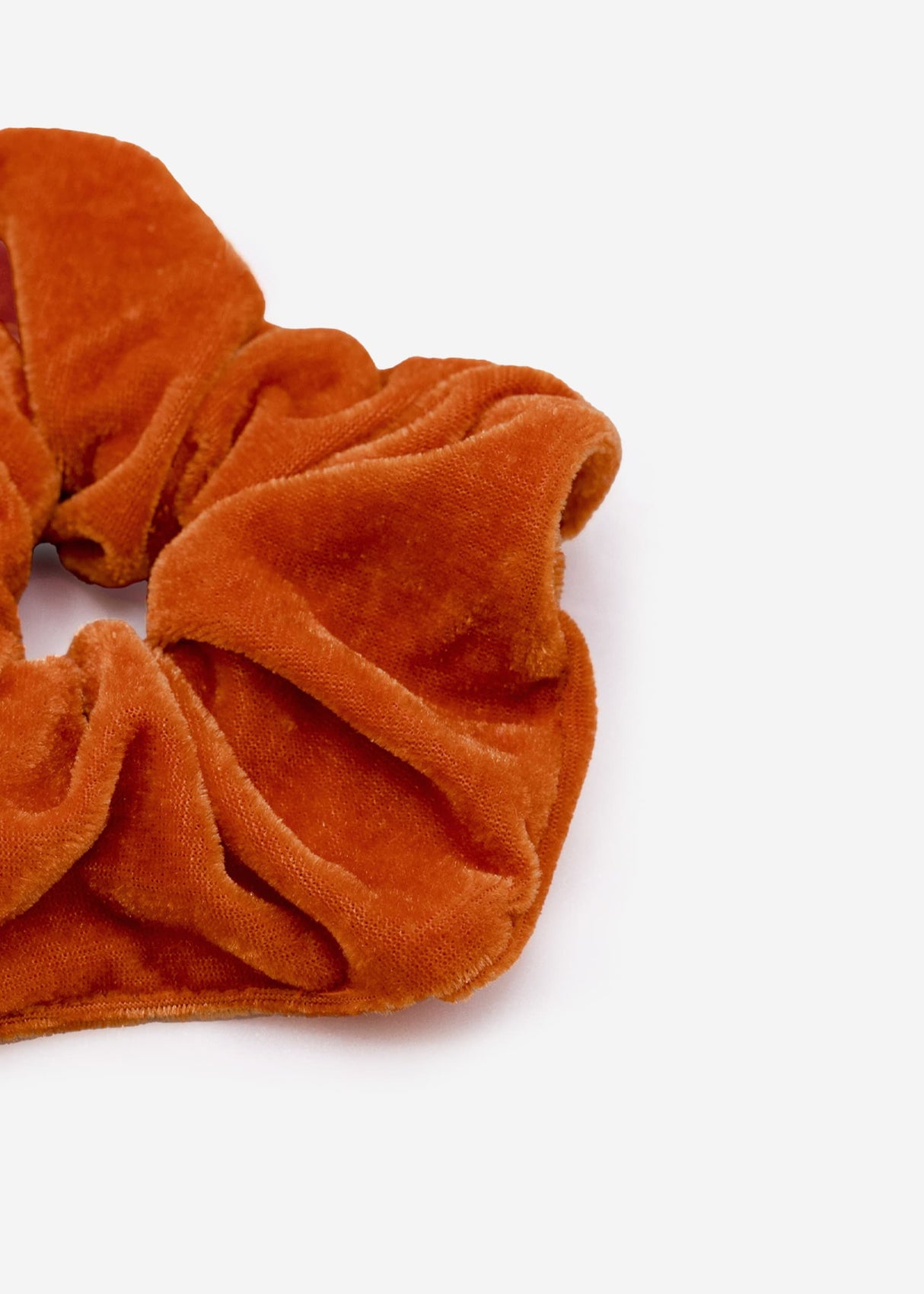 Velvet scrunchie, orange