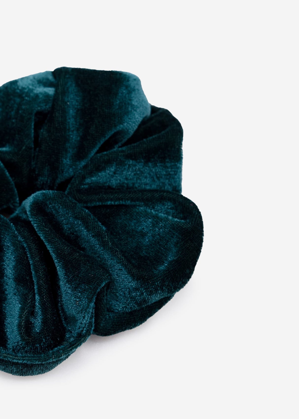 Velvet scrunchie, petrol