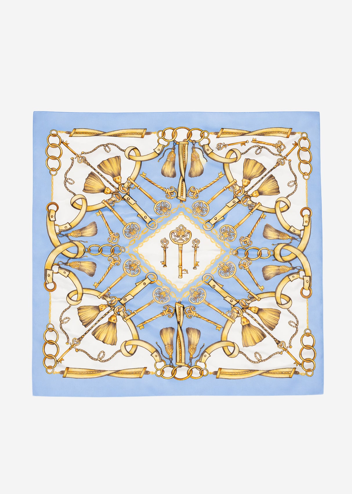 Halstuch mit Print - blau