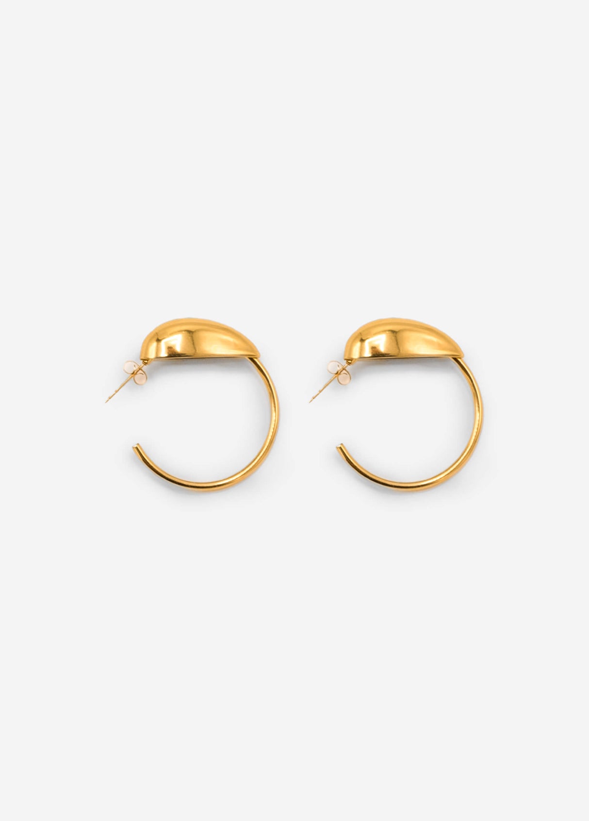 Creolen mit Drop - gold