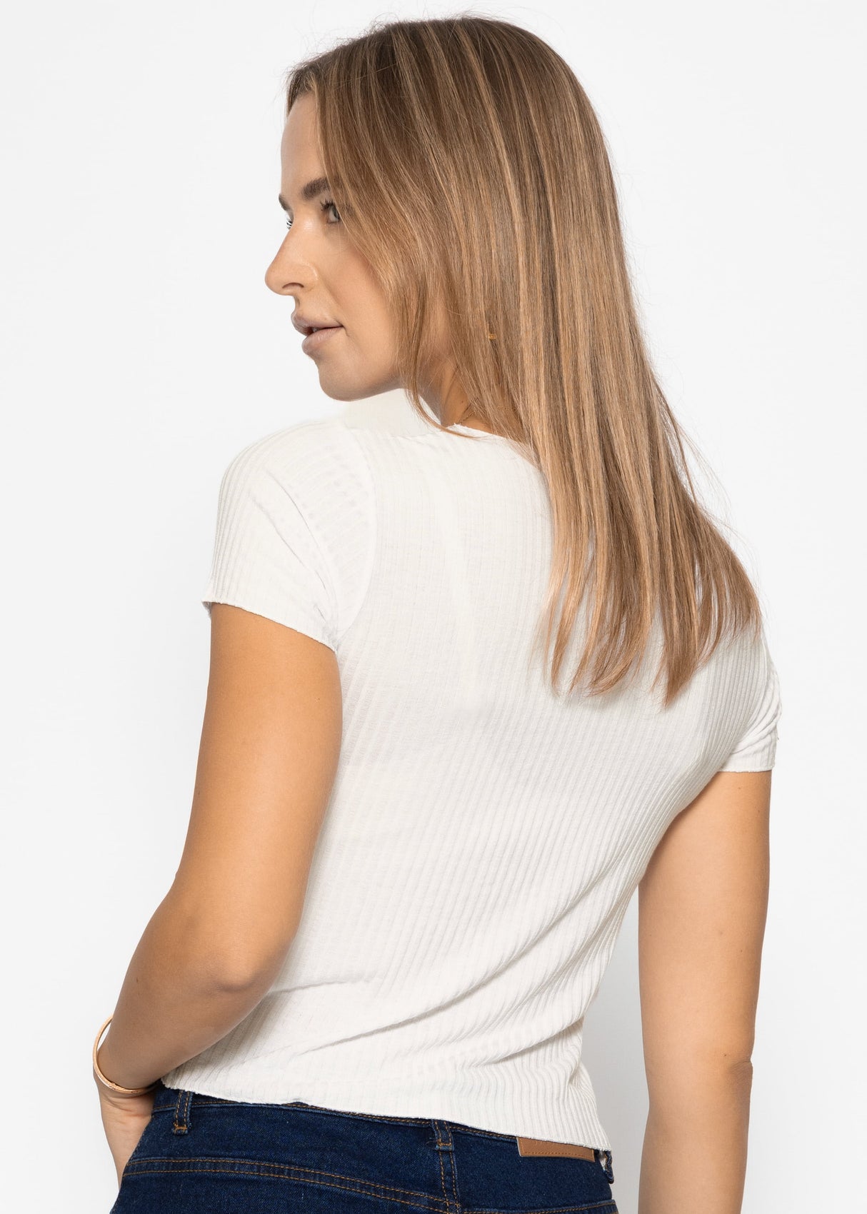 Crop-Shirt, offwhite