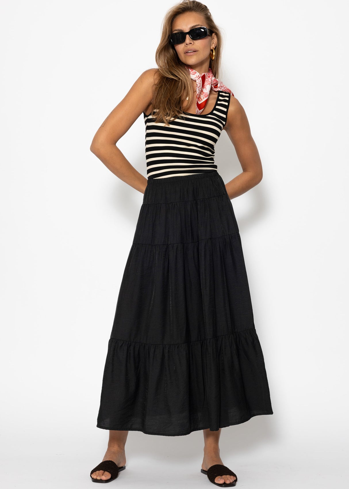 Shiny Maxi Volantry - Black