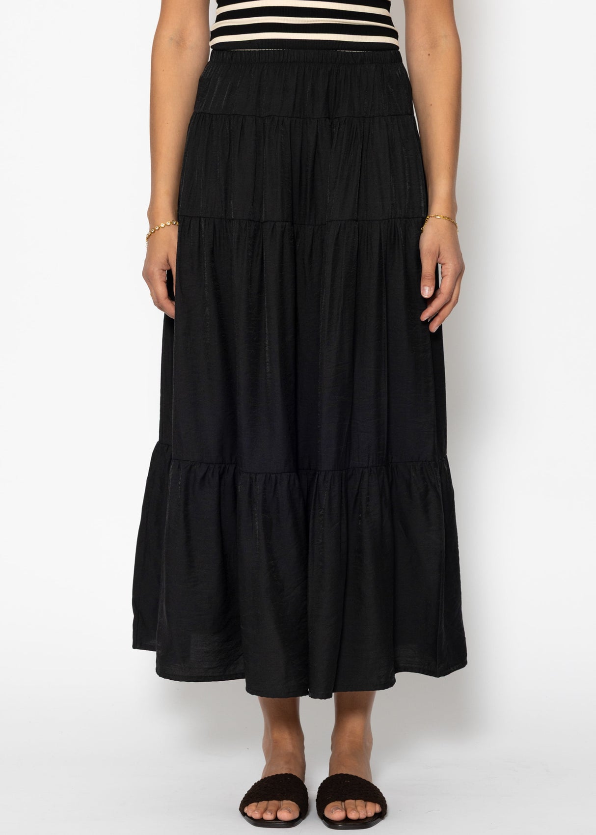 Shiny Maxi Volantry - Black