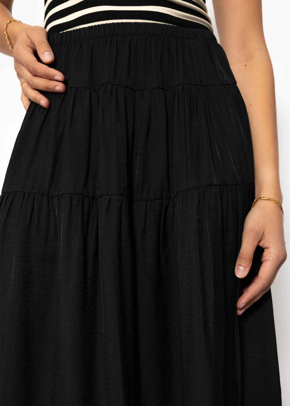 Shiny Maxi Volantry - Black