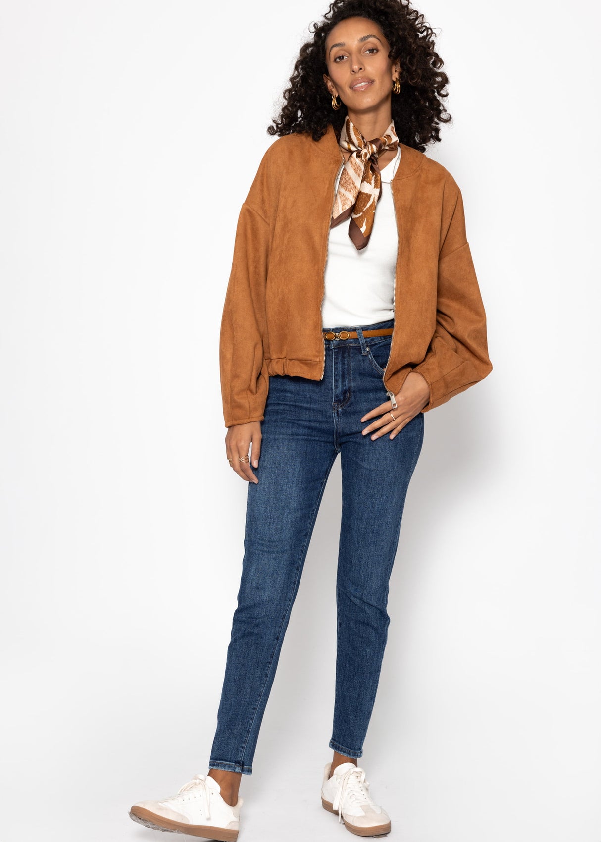 Highwaist Jeans - dunkelblau