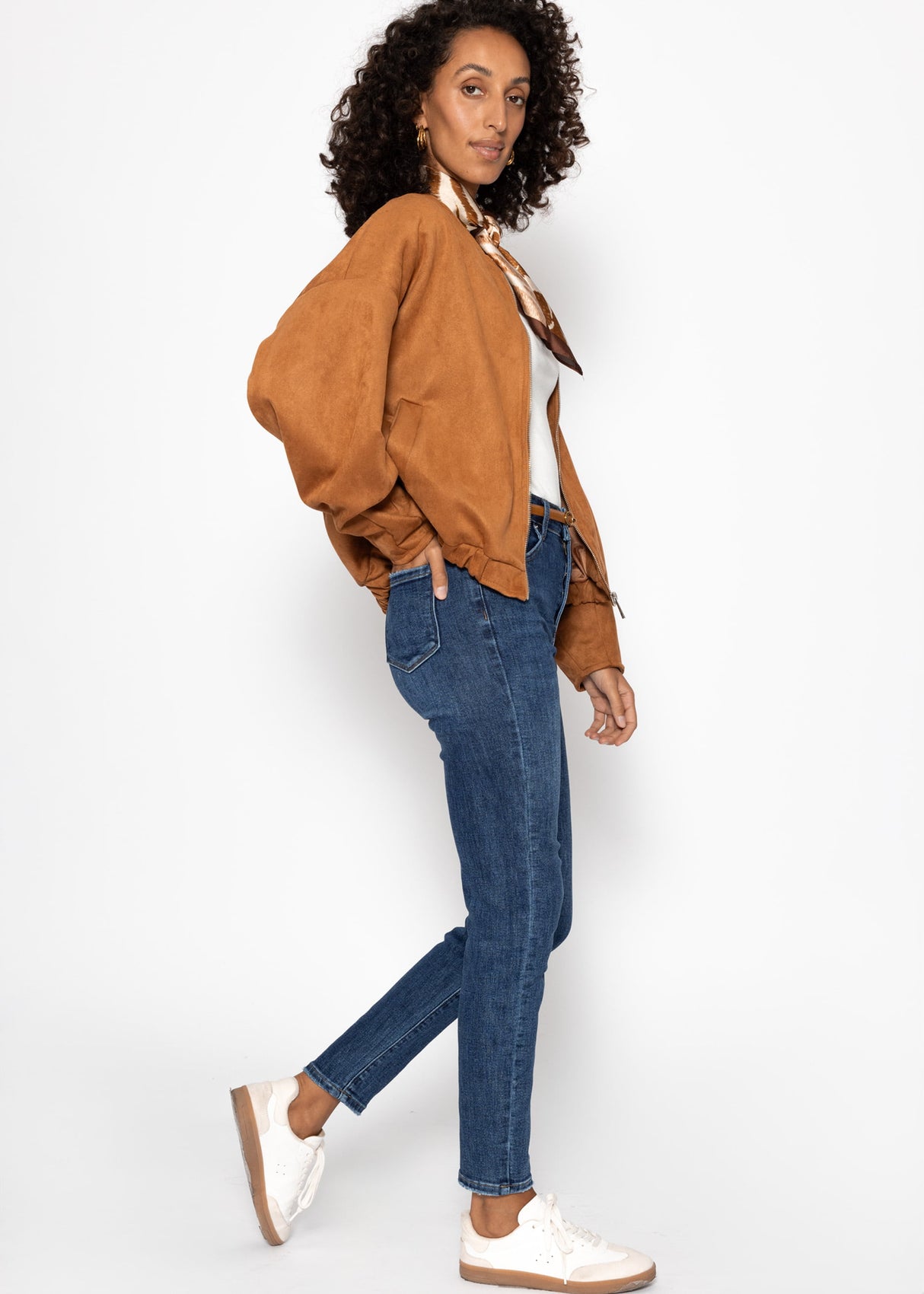 Highwaist Jeans - dunkelblau