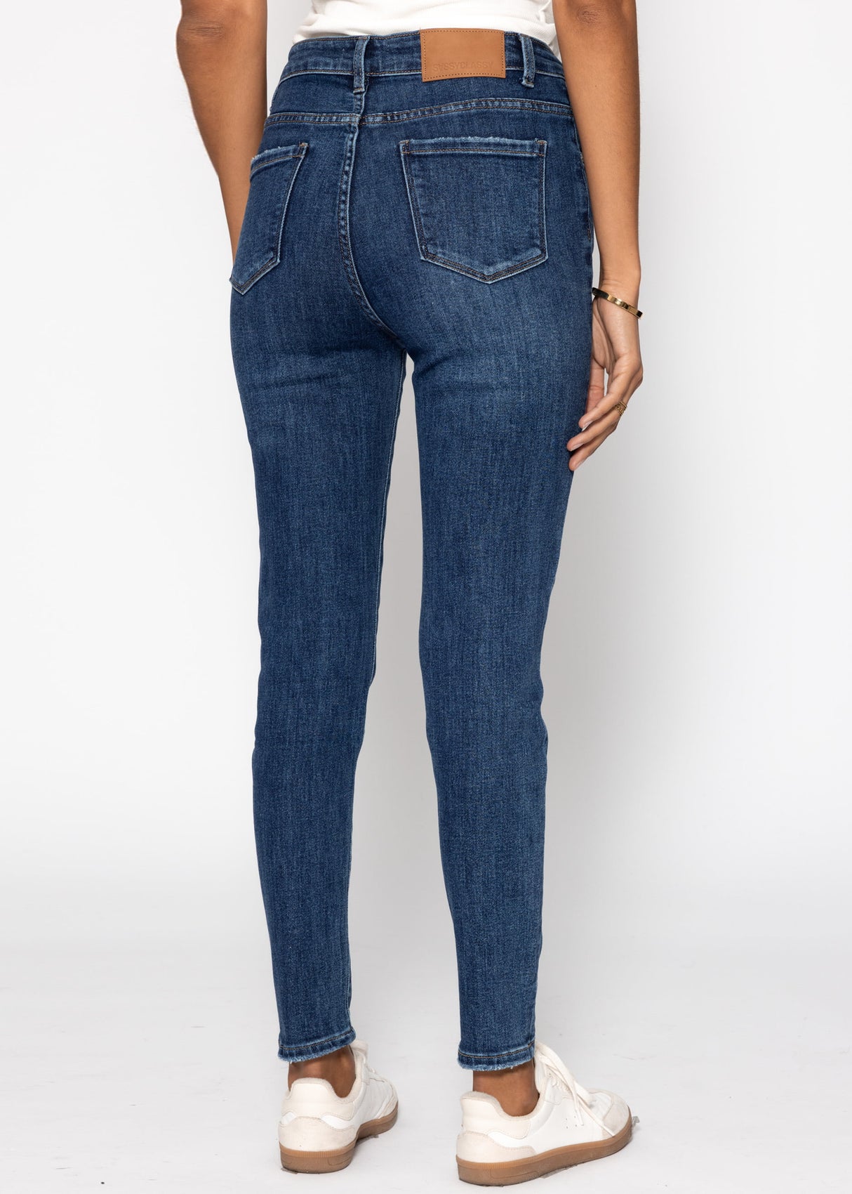 Highwaist Jeans - dunkelblau