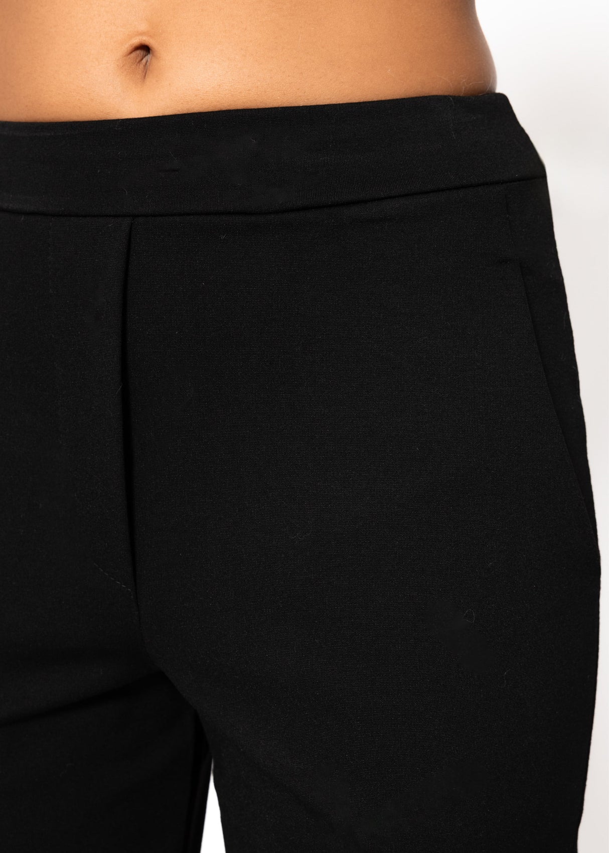 Jersey chinos, black