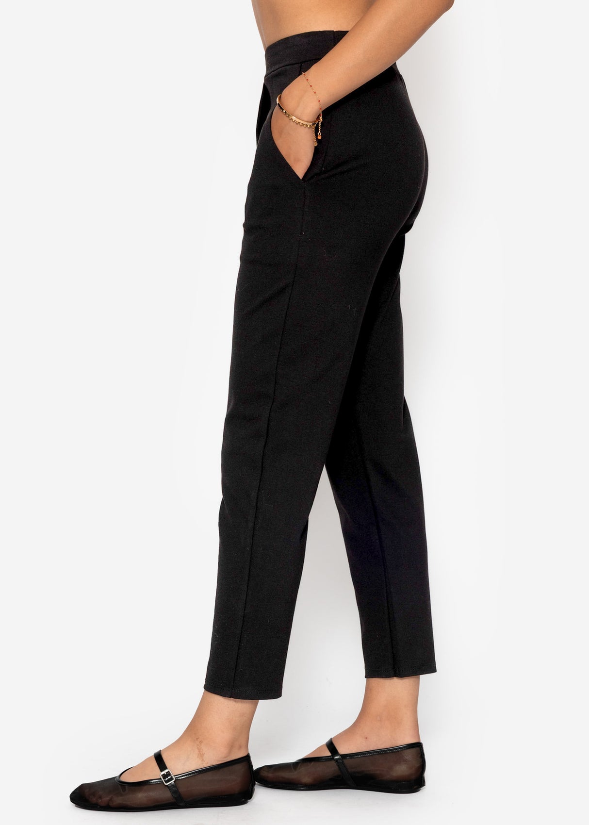 Jersey chinos, black