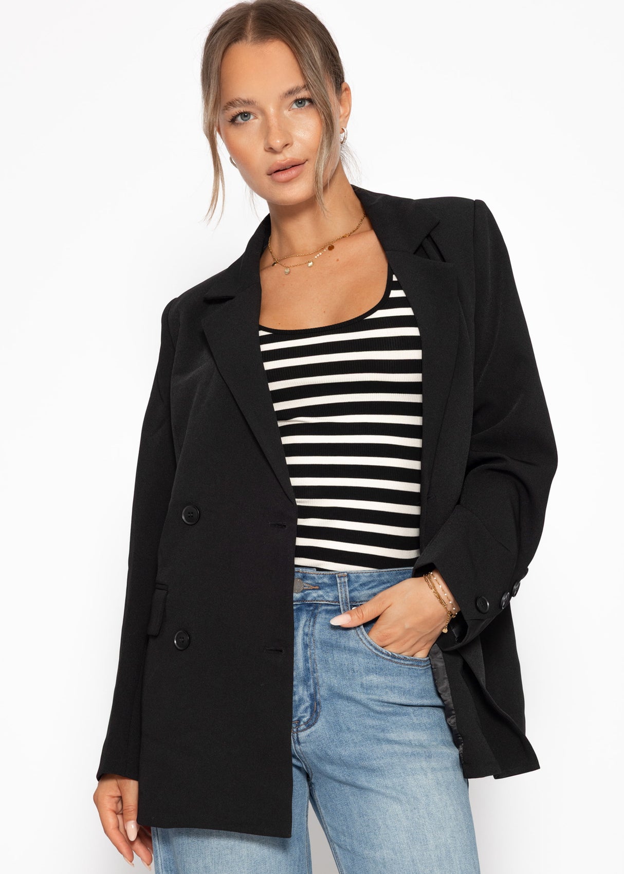 Oversize blazer - black