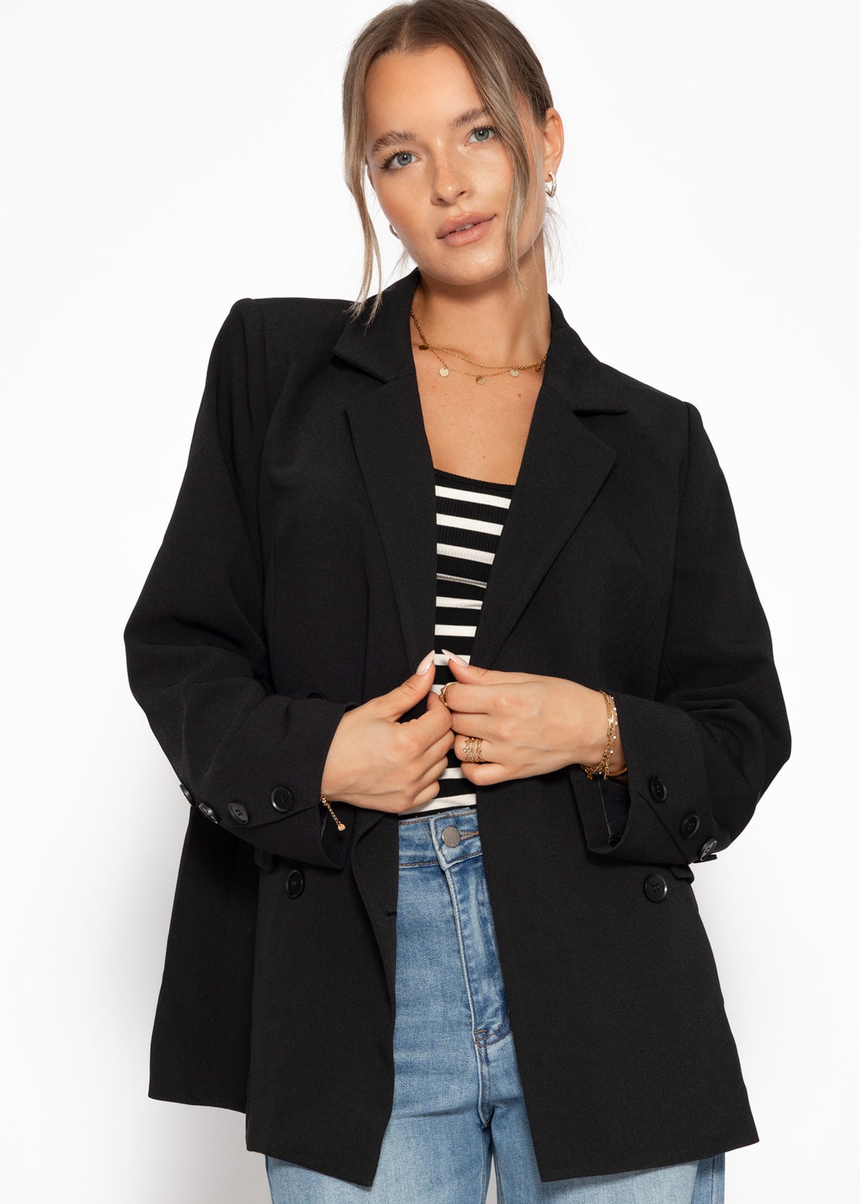 Oversize blazer - black
