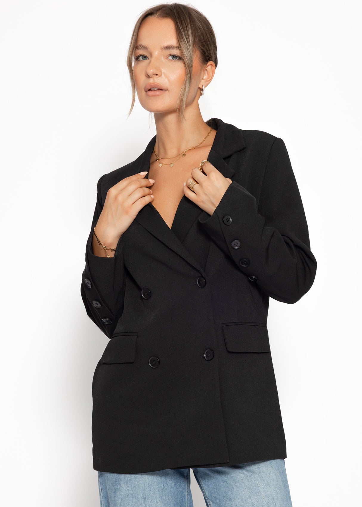 Oversize blazer - black