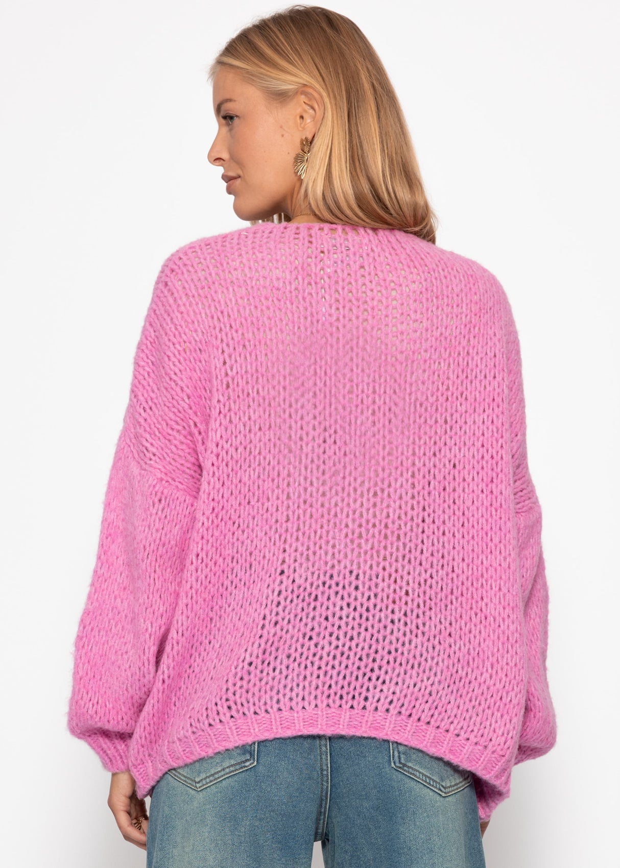 Oversized cardigan, pink