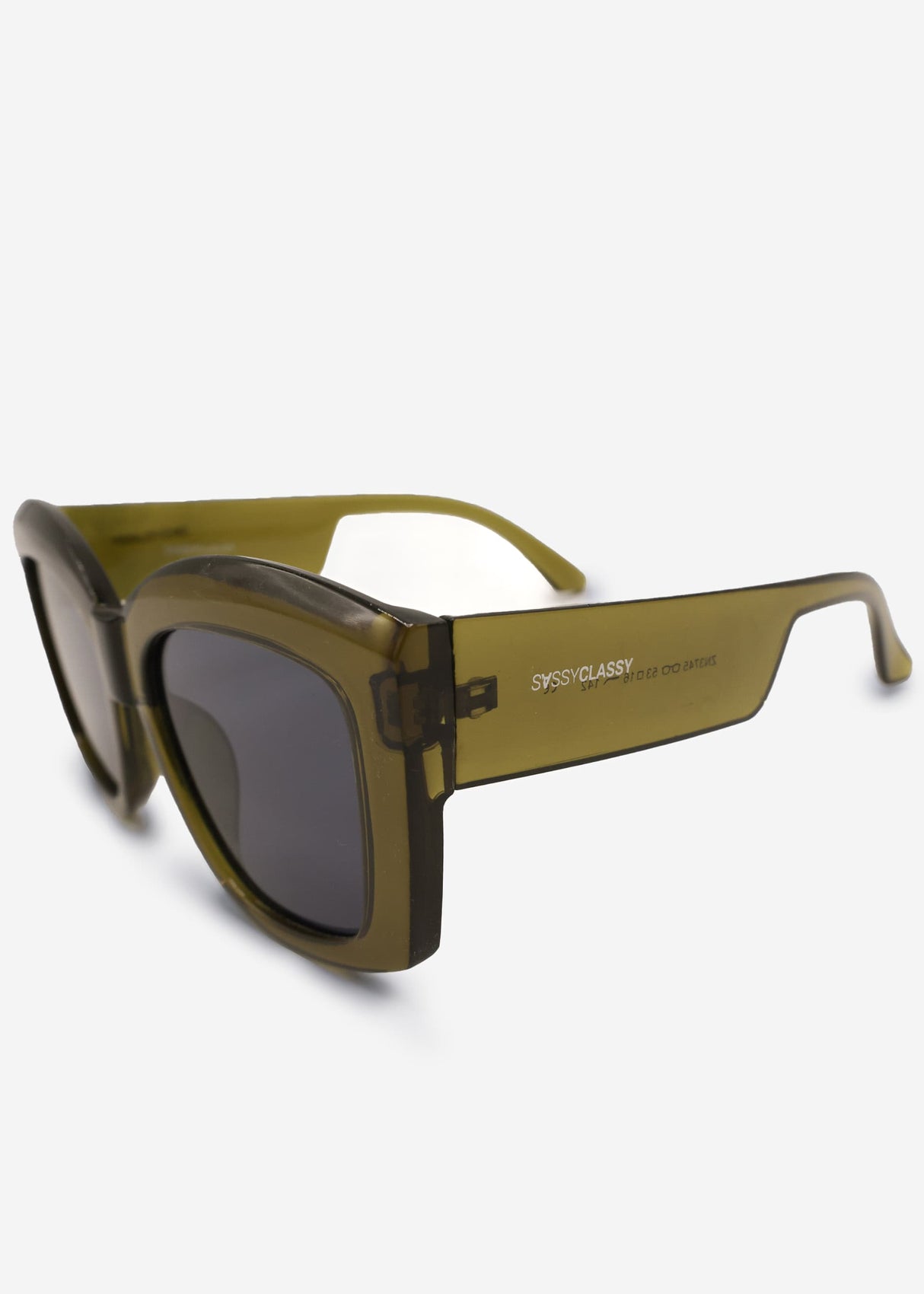 Oversize Sonnenbrille - khaki