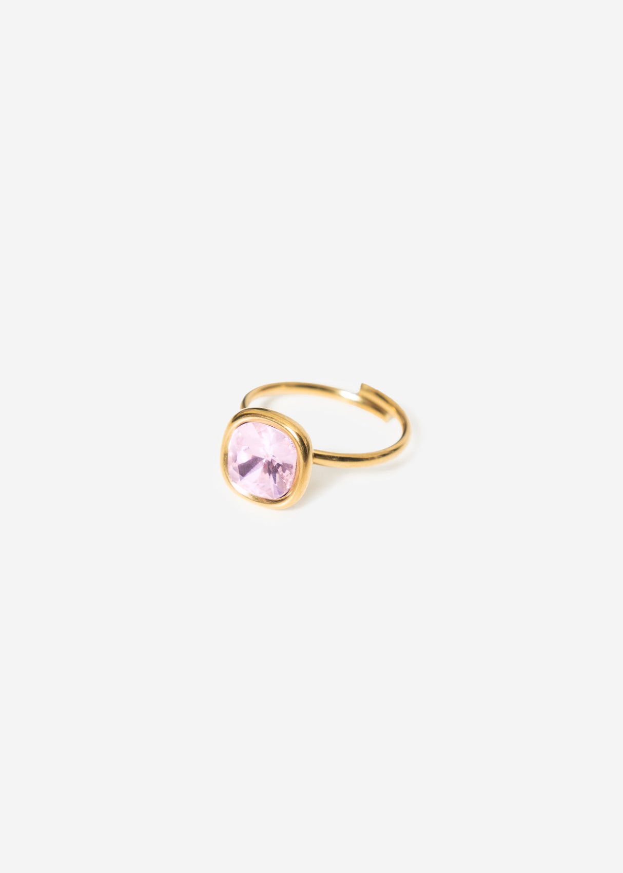 Ring with rosa gemstone - gold