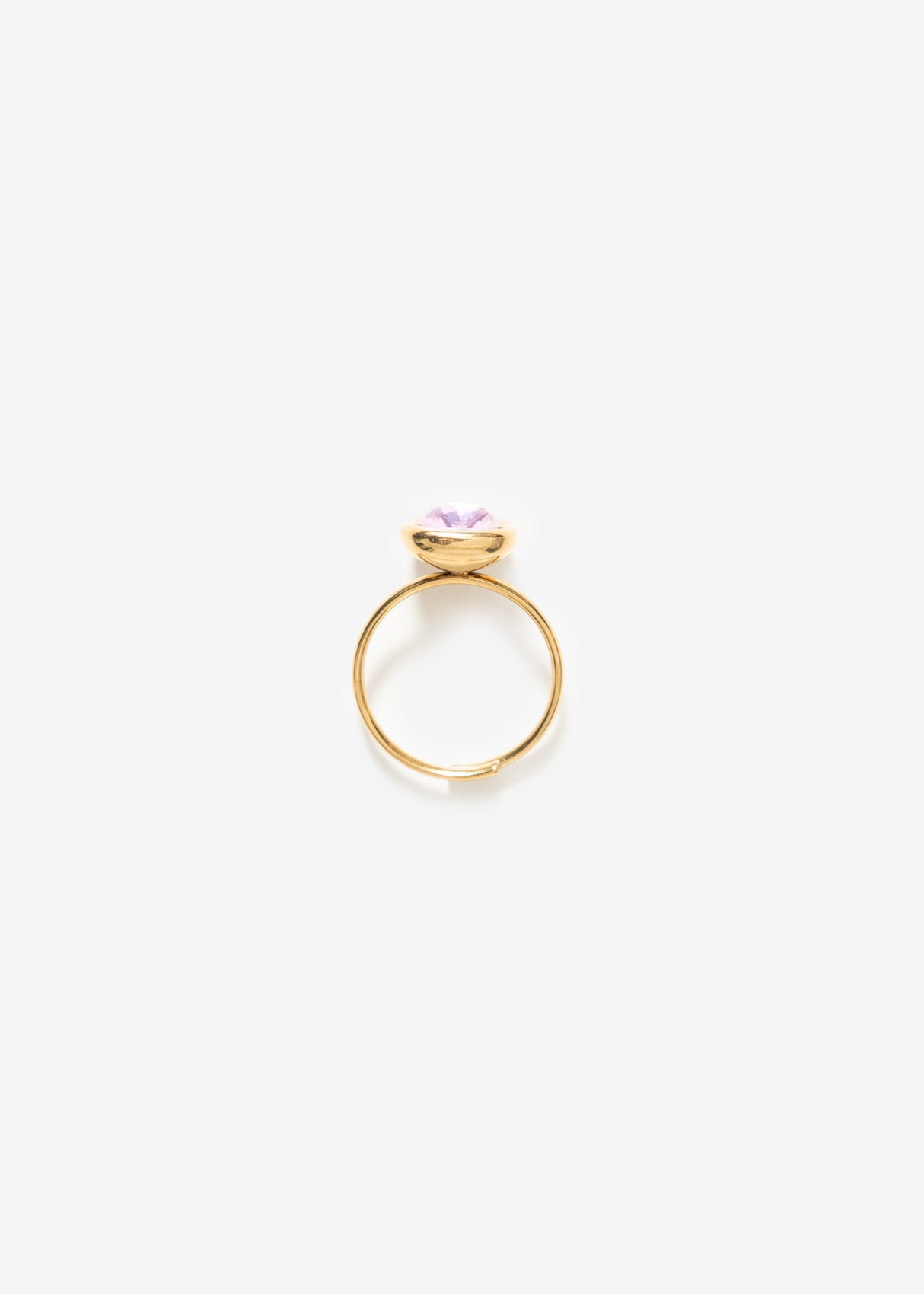 Ring with rosa gemstone - gold