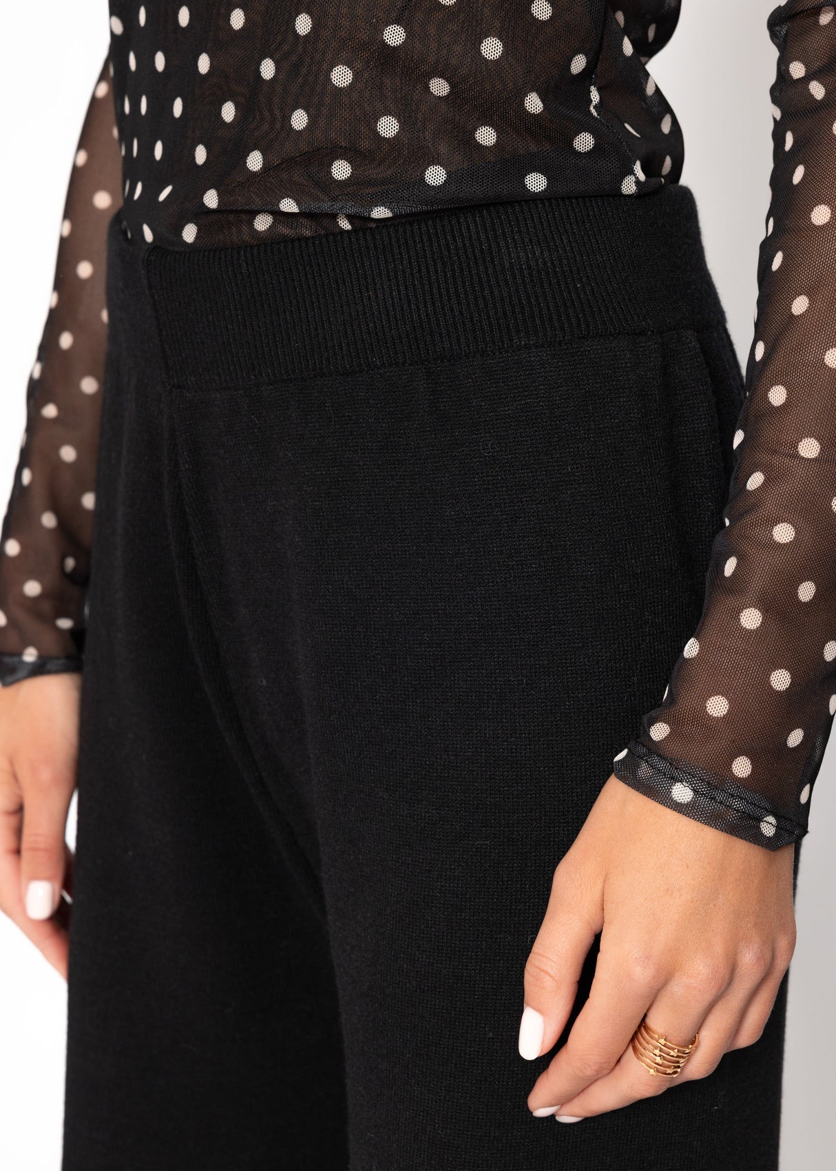 Strickhose - schwarz