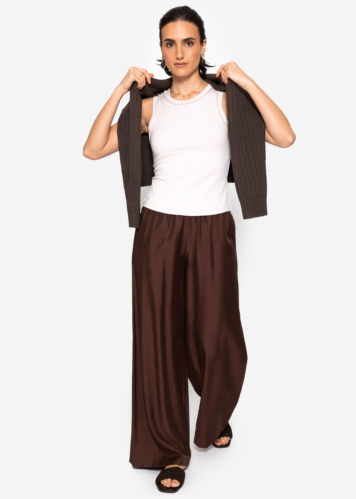 Tank Top mit Außennähten - flieder