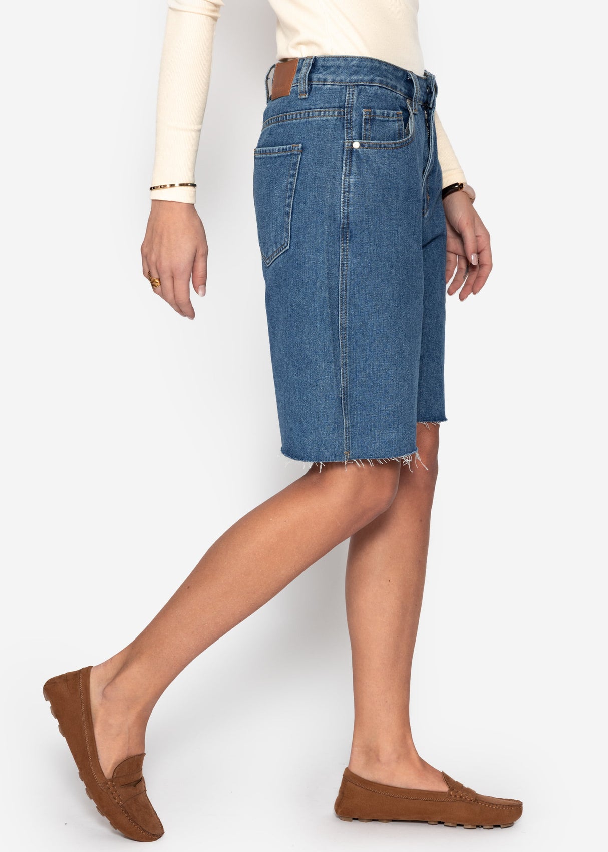 Bermuda Jeans Shorts - blau