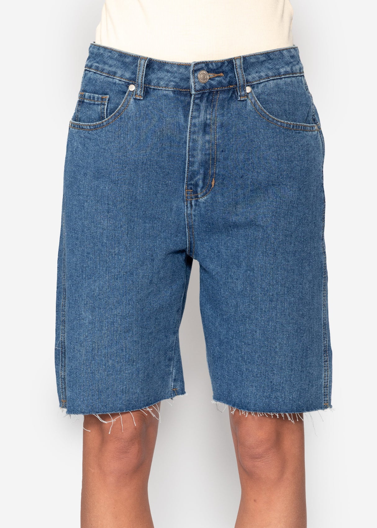 Bermuda Jeans Shorts - blau