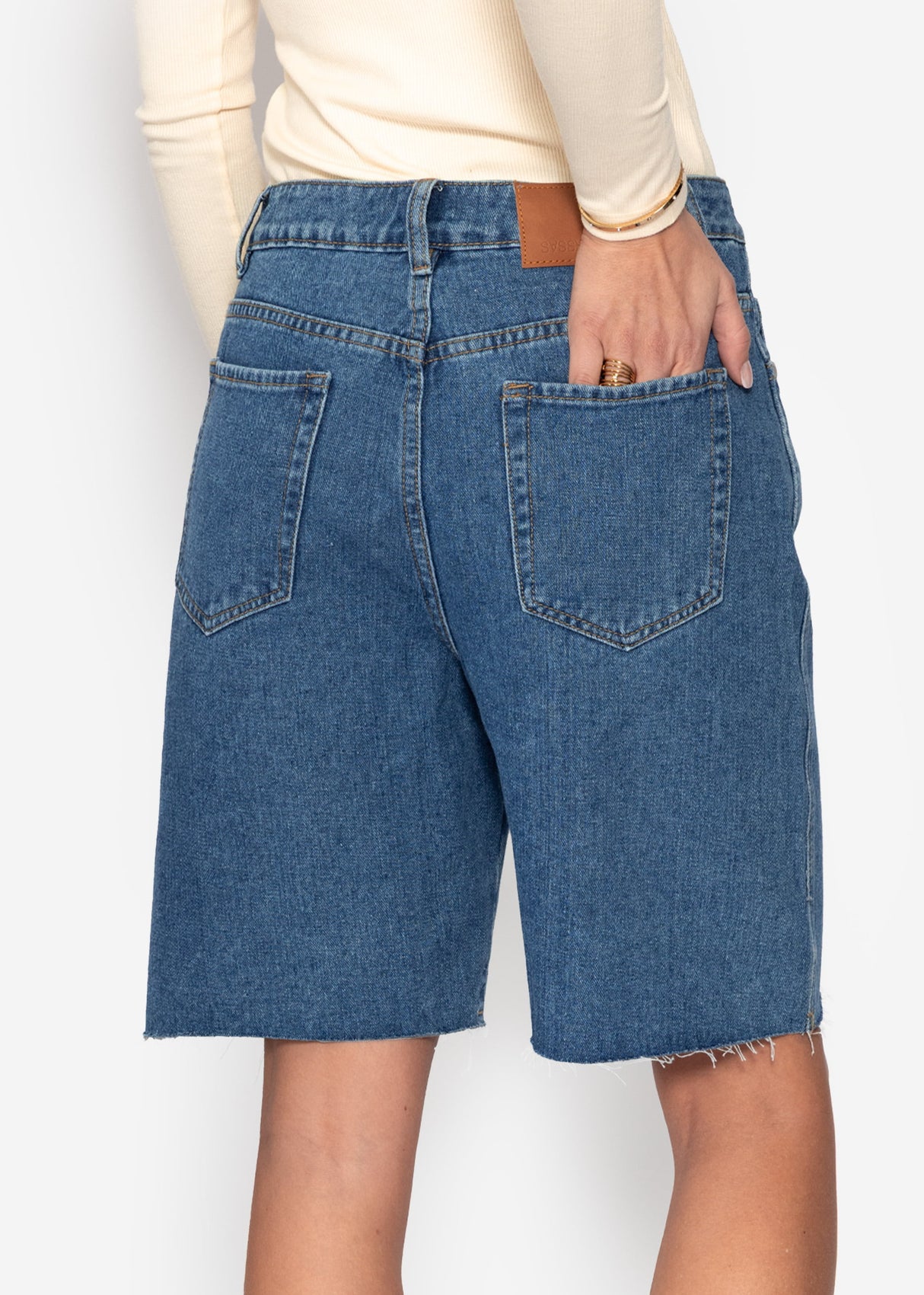 Bermuda Jeans Shorts - blau