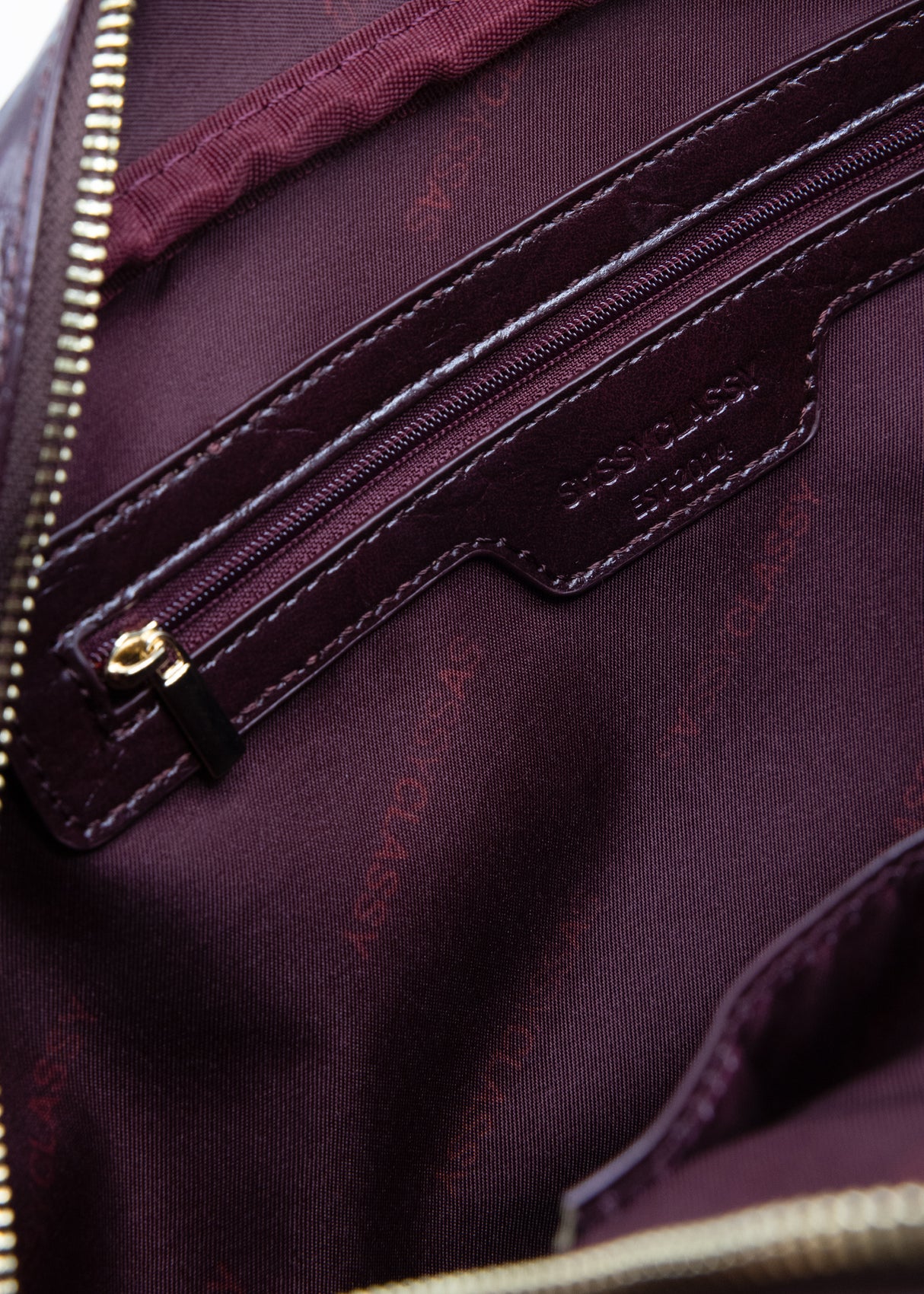 Bowlingtasche aus Kunstleder - burgundy