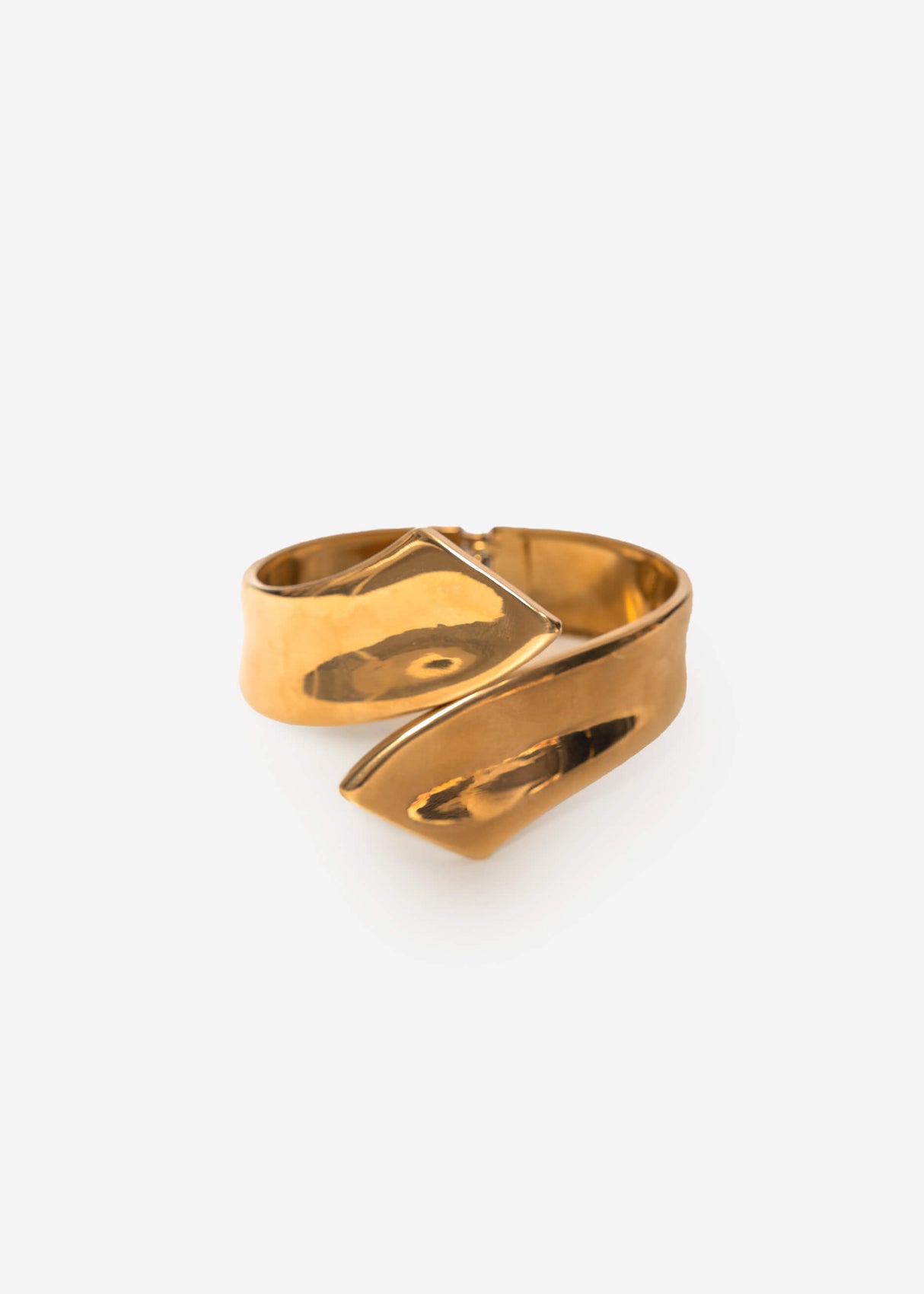 Wide bangle - gold