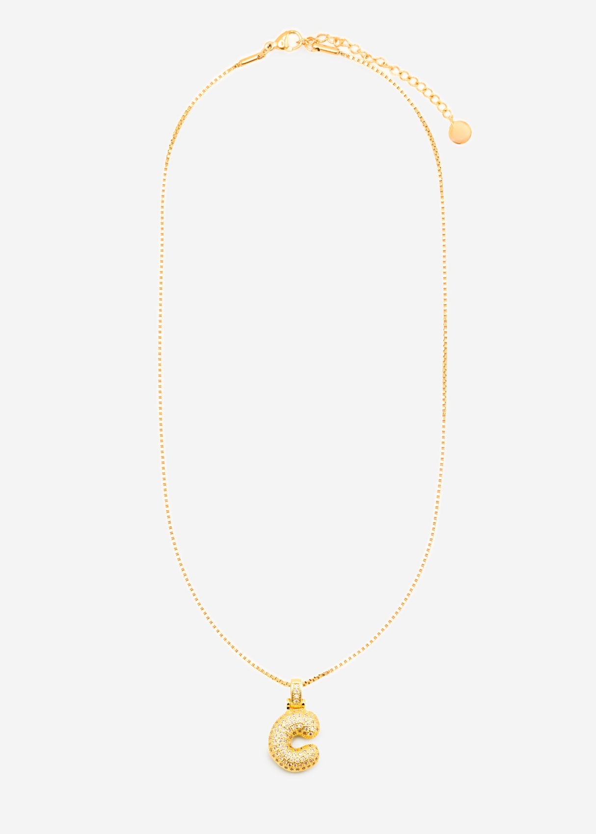 Buchstaben Kette - C - gold