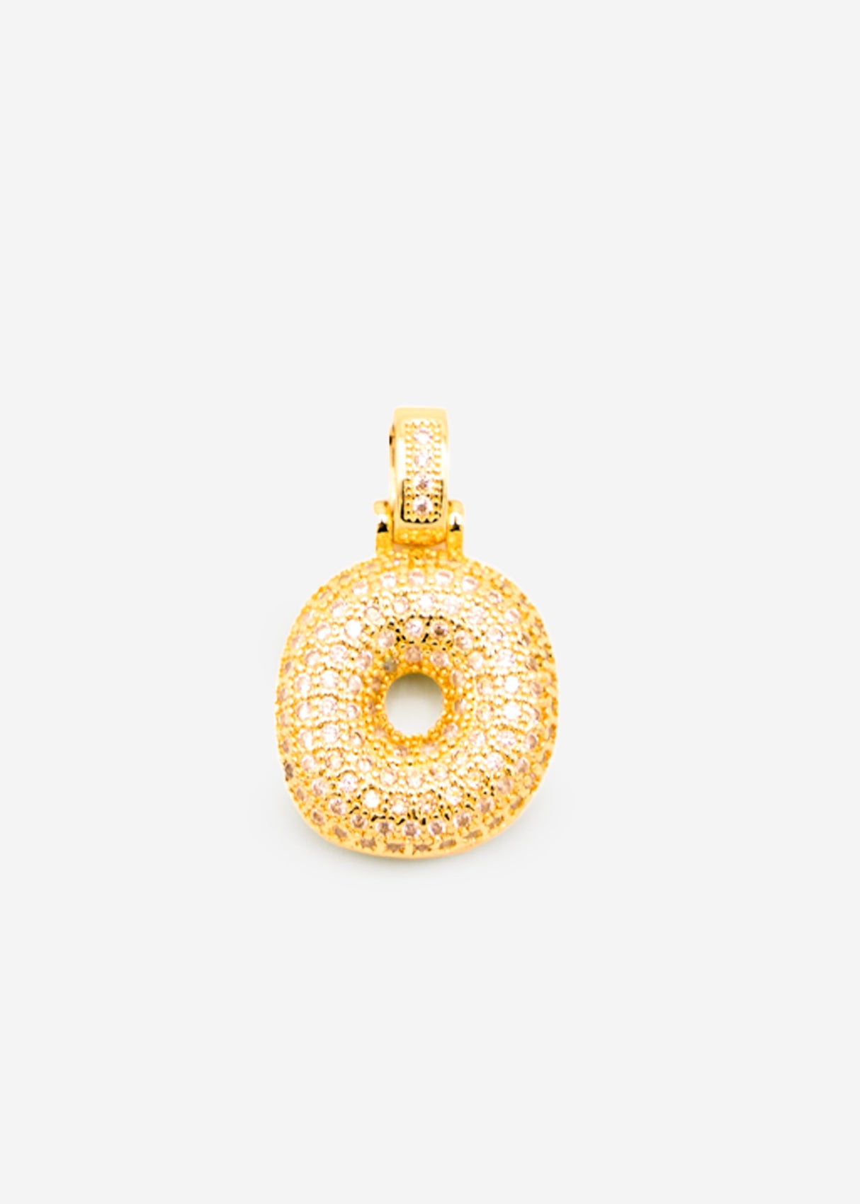 Letter necklace - O - gold