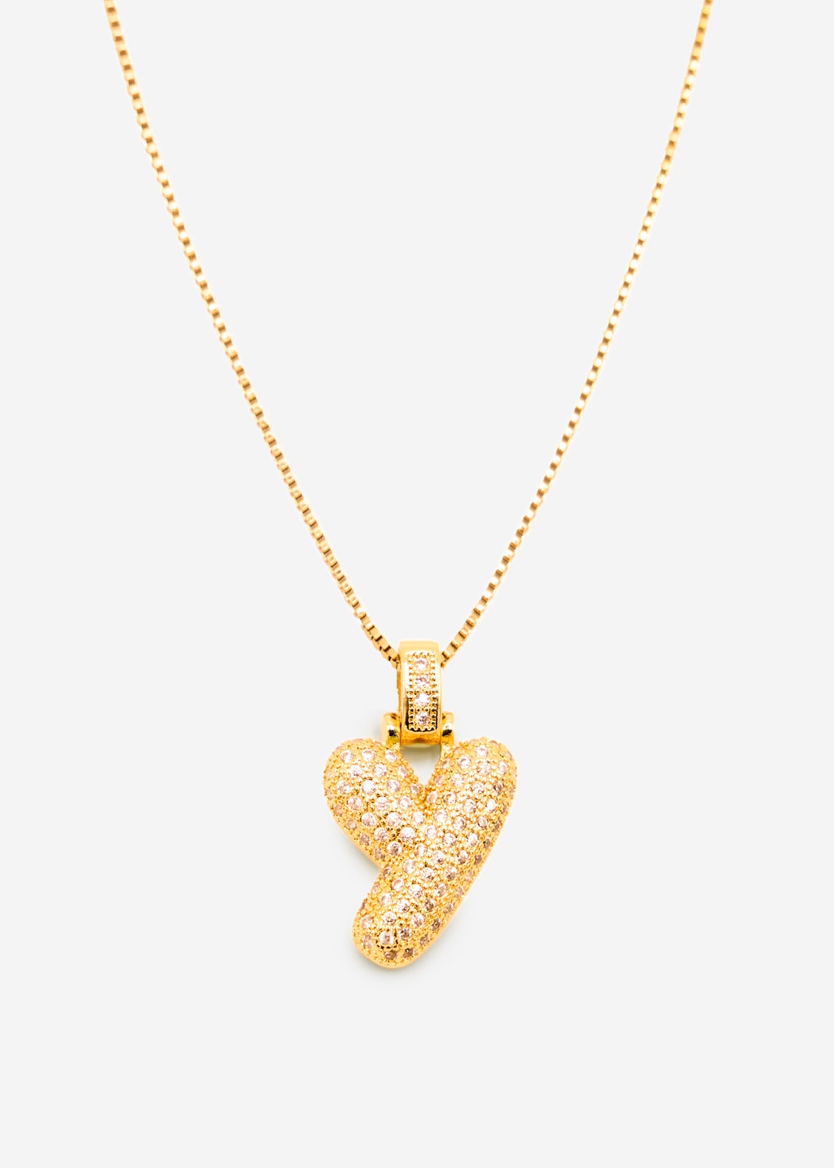 Letter necklace - Y - gold