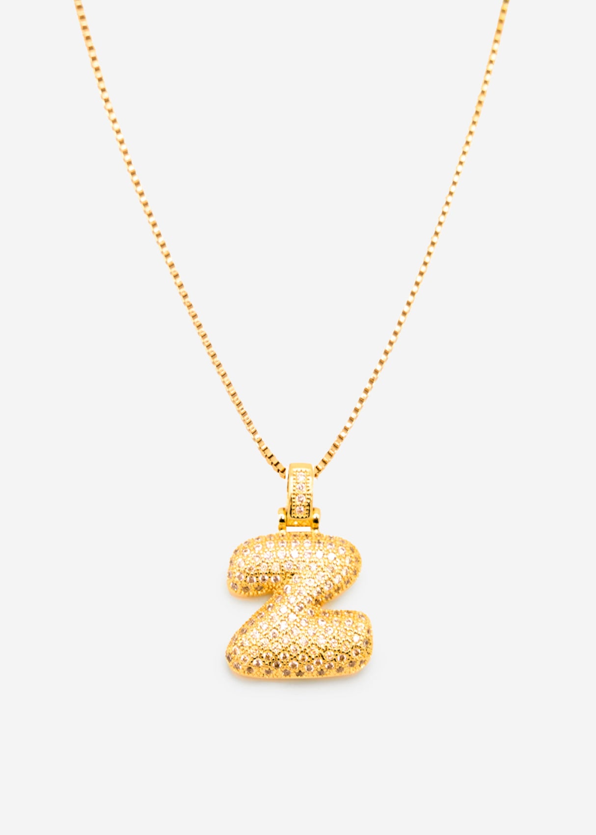 Letter necklace - Z - gold