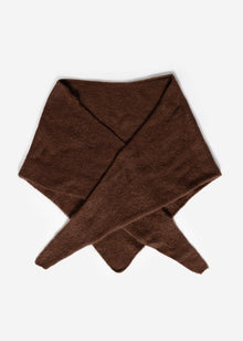 Triangular scarf - brown