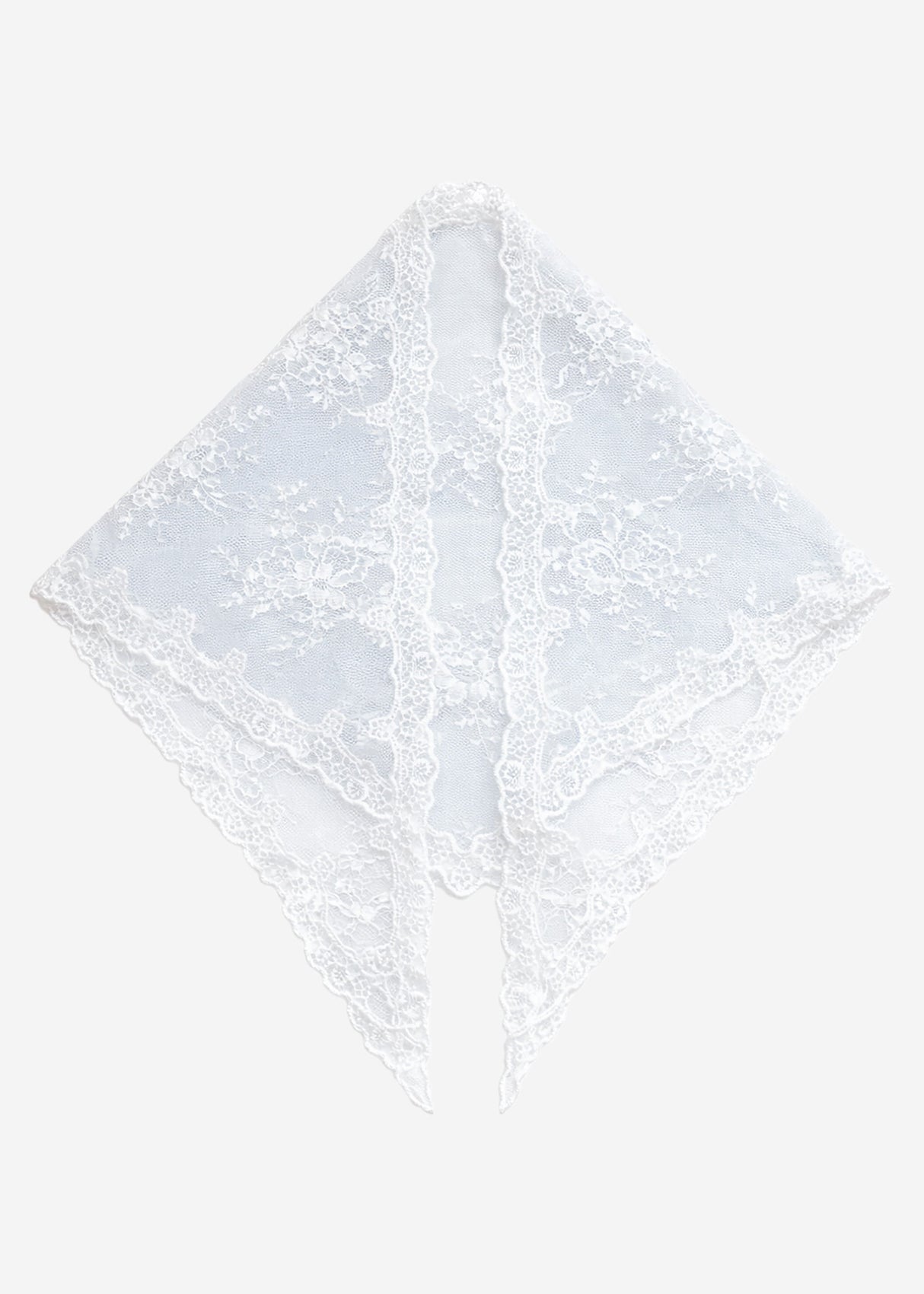 Dreieckstuch aus Spitze - offwhite