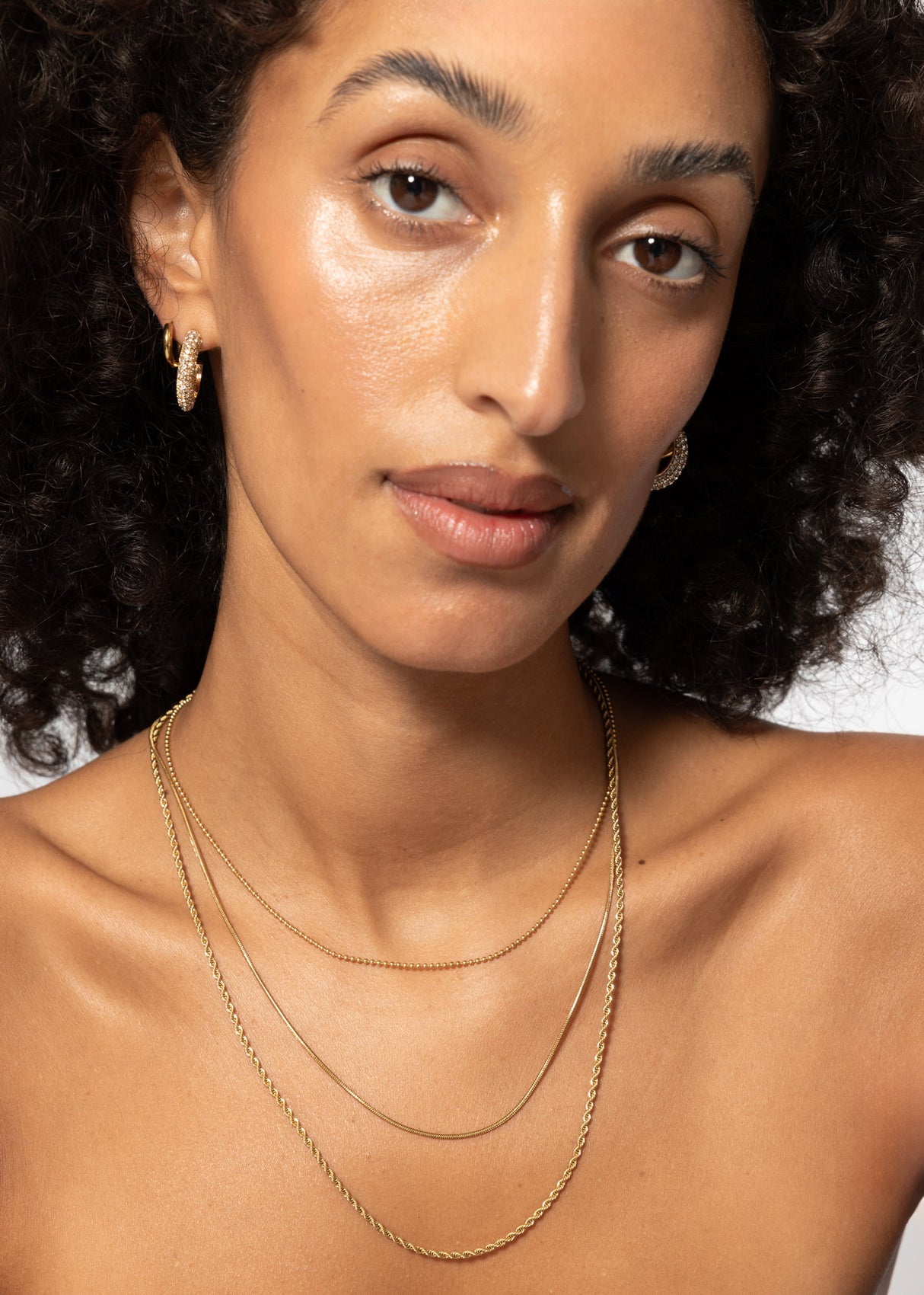 Triple necklace - gold