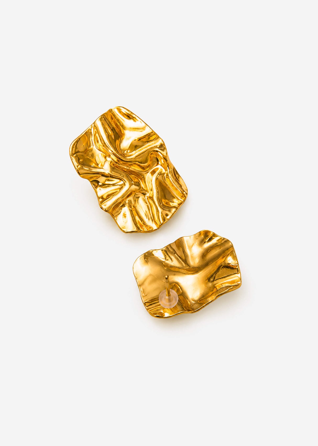 Geometrische Ohrstecker - gold