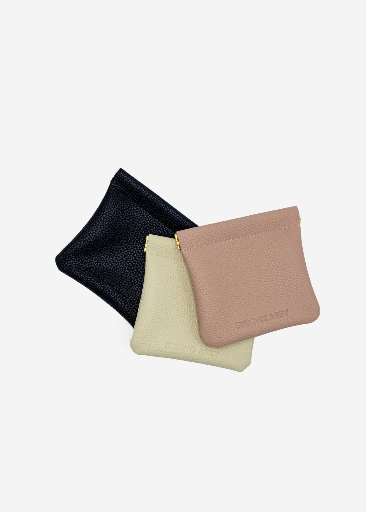 Curved hair tie - white