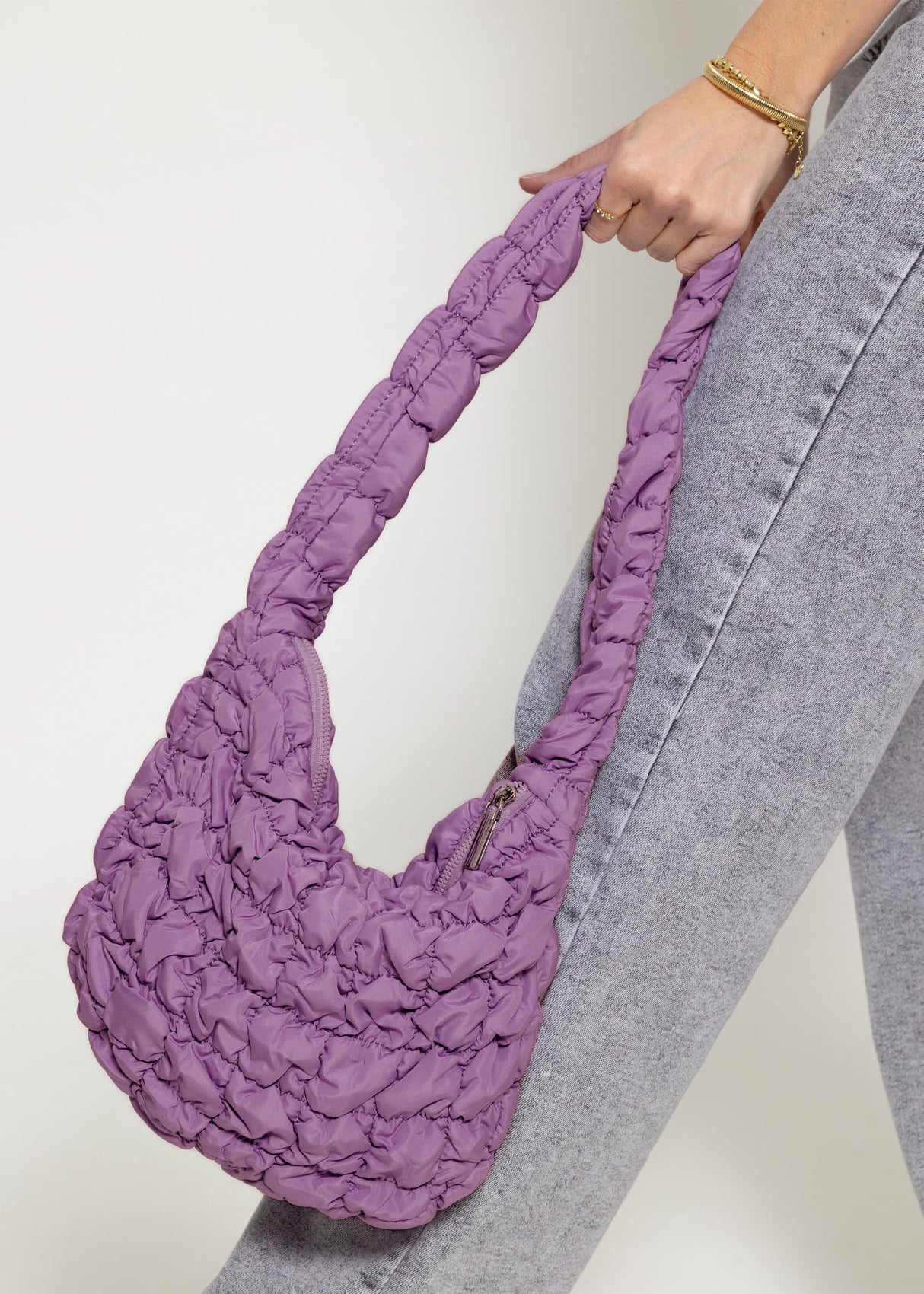 Quilted bag - lilac