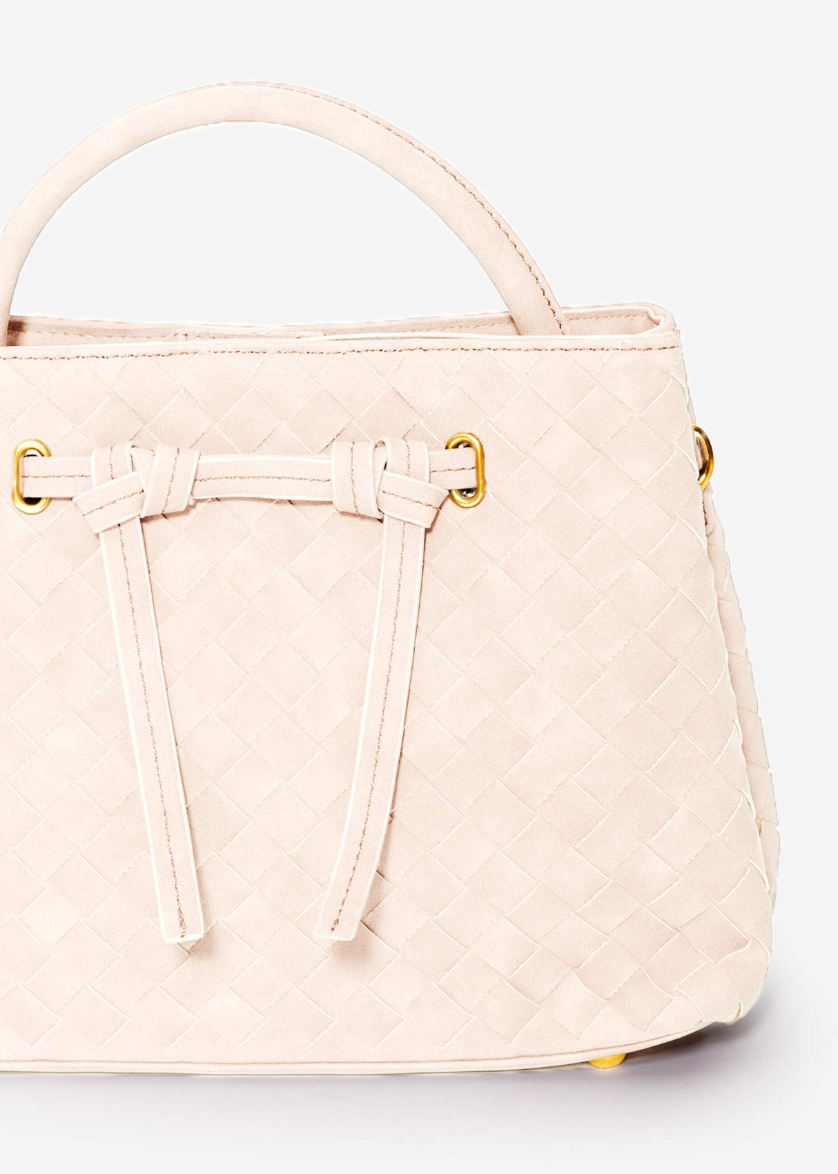 Gewebte Handtasche - greige