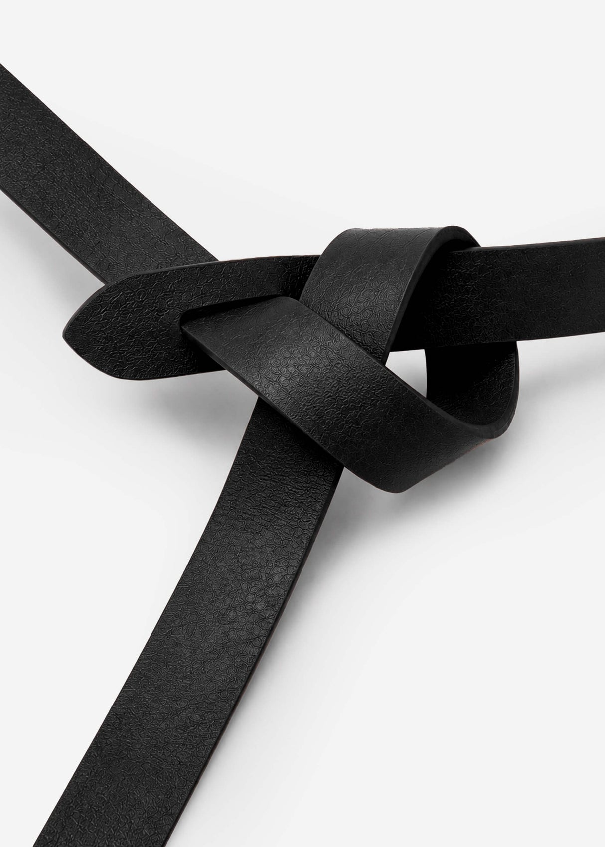 Gürtel mit Knotendetail - schwarz