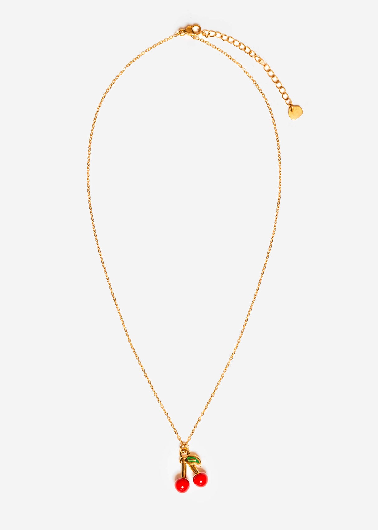 Halskette mit Kirsche - gold